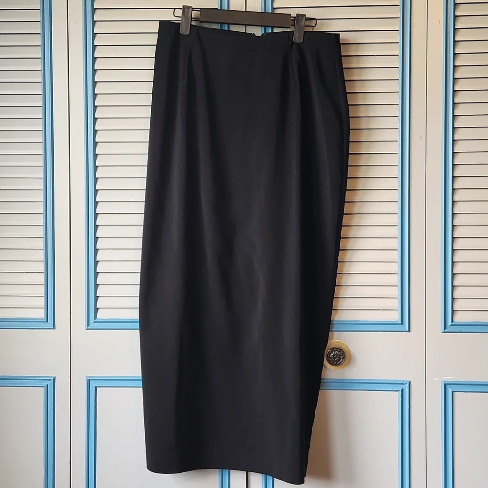 Dressbarn Vintage Black Maxi Skirt